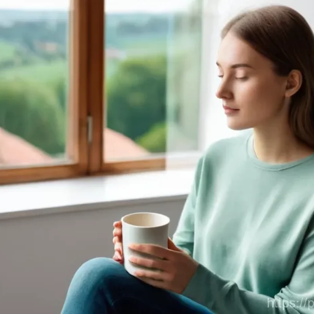 마인드풀테크의 신뢰성 확보 방법 - **Prompt 1: Mindful Tech & Digital Well-being**
    "A serene young Polish woman, in her late 20s, w...